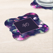 Berry Sparkle Customizable Paper Untersetzer (angewinkelt)