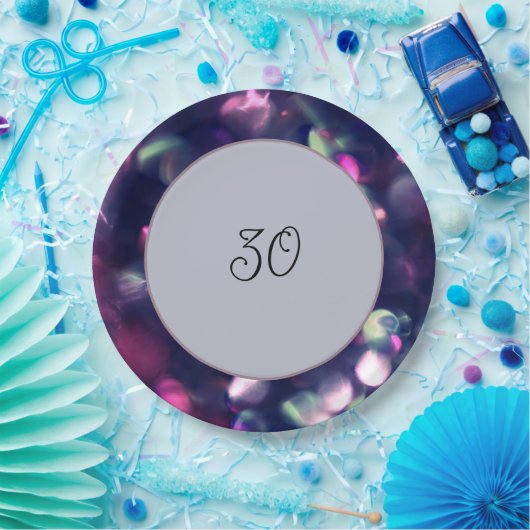 Berry Sparkle Paper Plate Pappteller (Party)