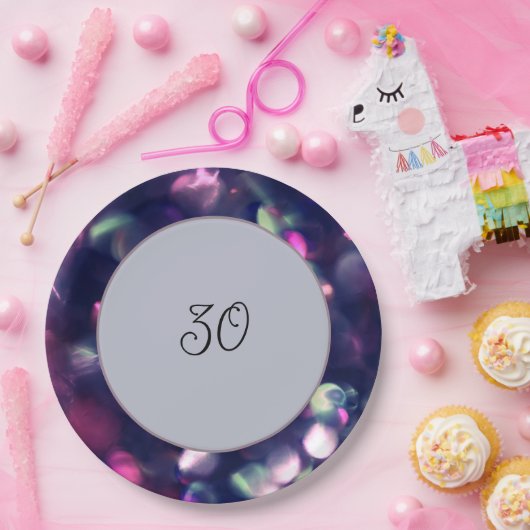 Berry Sparkle Paper Plate Pappteller (Party)