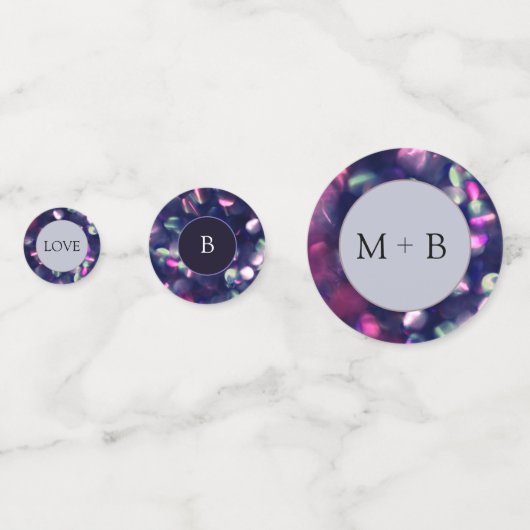 Berry Sparkle Table Confetti Konfetti (Vorderseiten)