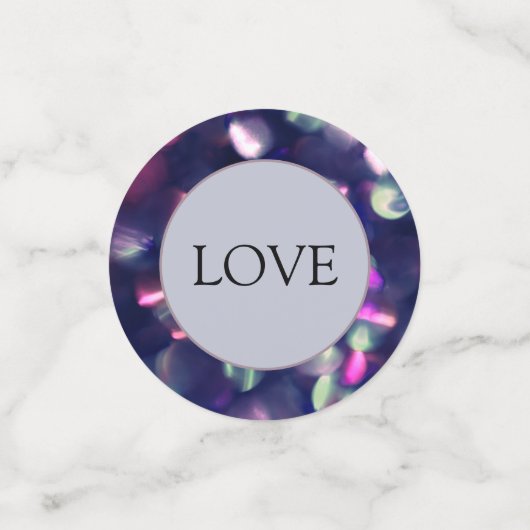 Berry Sparkle Table Confetti Konfetti (Klein Vorderseite)