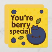 Berry Special Blueberry Grußkarte Feiertagskarte (Vorne/Hinten)