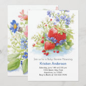 Berry Special Boy Baby Shooting Celebration Einladung (Vorne/Hinten)