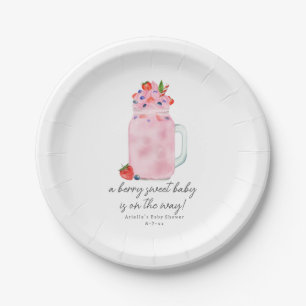 Berry Special Smoothie Babydusche Pappteller