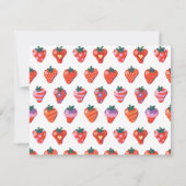 Berry Special Strawberry Birthday Dankeskarte (Rückseite)