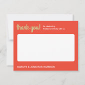 Berry Special Strawberry Birthday - Kiwi Dankeskarte (Vorderseite)