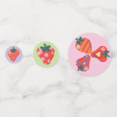 Berry Special Strawberry Birthday Table Confetti Konfetti (Vorderseiten)