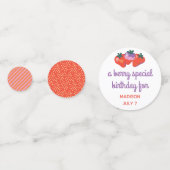 Berry Special Strawberry Birthday Table Confetti Konfetti (Rückseiten)