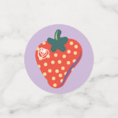 Berry Special Strawberry Birthday Table Confetti Konfetti (Klein Vorderseite)