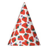 Berry Special Tossed Strawberry Geburtstag - Weiß Partyhütchen (Links)