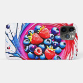 Berry Splash: Colour Burst Case-Mate iPhone Hülle (Rückseite (Horizontal))