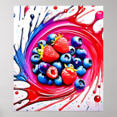 Berry Splash: Colour Burst Poster (Vorne)