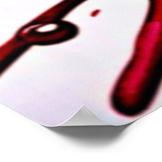 Berry Splash: Colour Burst Poster (Ecke)