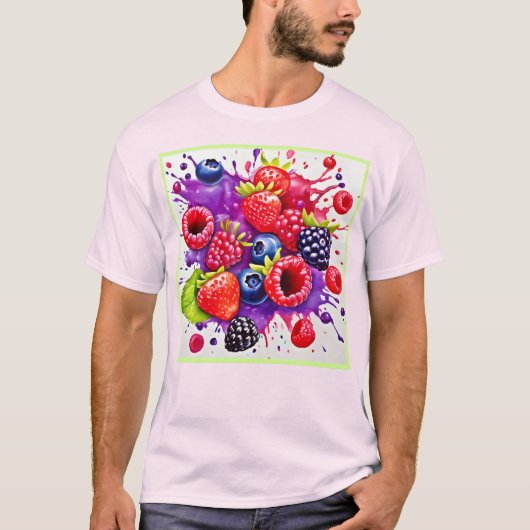 Berry Splash Mix Art T-Shirt (Vorderseite)