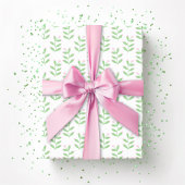Berry Sprig in Pink and Green Geschenkpapier