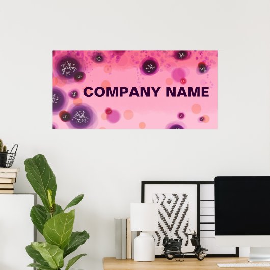 Berry Stains Banner Background Poster (Heimbüro)