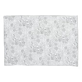 Berry Strawberry Cherry Black Hand drawn Modern. Kissenbezug (Vorderseite)