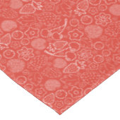 Berry Strawberry Cherry White Hand drawn Modern. Tischdecke (Schrägansicht)