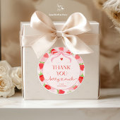 Berry Strawberry  Runder Aufkleber