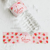 Berry Strawberry Wasserflaschenetikett