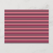 Berry Stripes: Save the Date Foto Postkarte (Rückseite)
