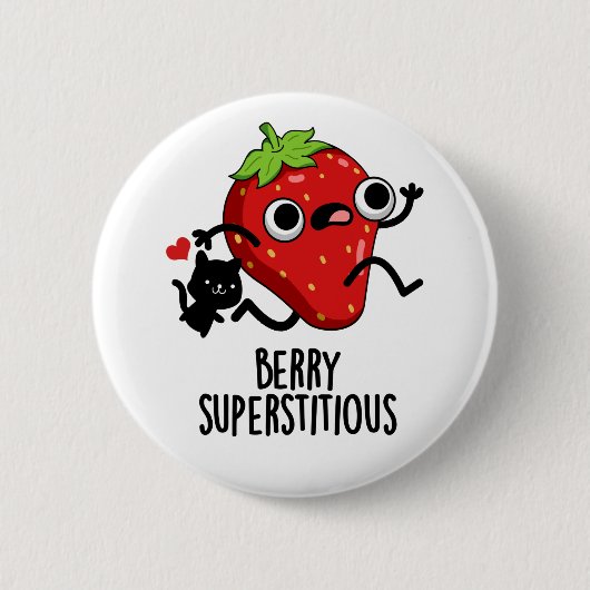 Berry Superstively Funny Frucht Pub Button (Vorderseite)