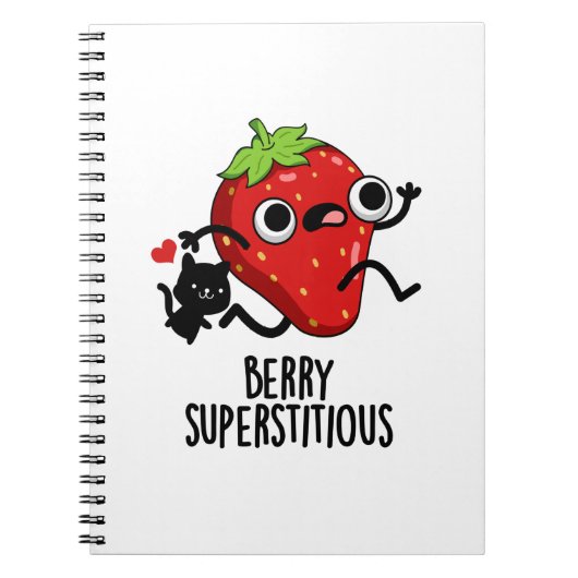 Berry Superstively Funny Frucht Pub Notizblock (Vorderseite)