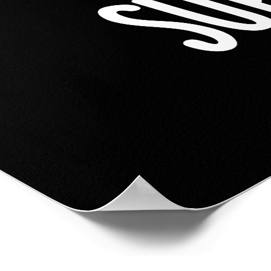 Berry Superstively Funny Frucht Pun Dark BG Poster (Ecke)