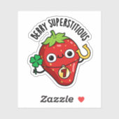 Berry Superstively Funny Strawberry Pub Aufkleber (Blatt)