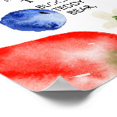 Berry süße 1. GEBURTSTAGSMEILENSTEIN Poster (Ecke)