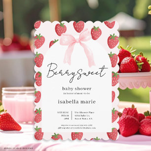 Berry süße Baby ist auf dem Weg Baby Shower Einladung