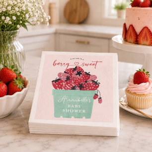 Berry süße Baby Shower Servietten Erdbeere