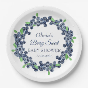 Berry süße Babyparty Blaubeer Baby Mädchen Junge Pappteller