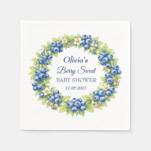 Berry süße Babyparty Blaubeer Baby Mädchen Junge Serviette