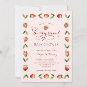 Berry Süße Babyparty Einladung