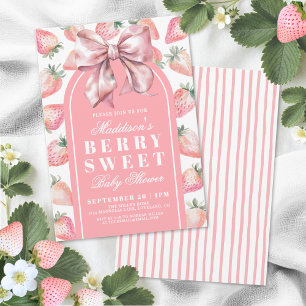 Berry Süße Babyparty Einladung