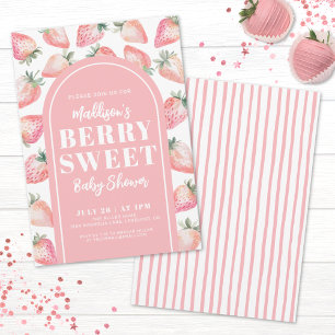 Berry Süße Babyparty Einladung