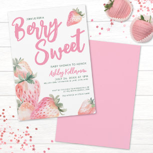 Berry Süße Babyparty Einladung