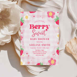 Berry süßer Sommer Erdbeere Baby Shower Einladung