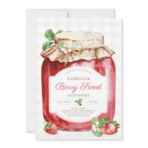 Berry Sweer Strawberry Jam Jar Birthday Party
