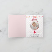 Berry Sweet 1. Geburtstag Einladung geklappt (Innenseite)