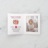 Berry Sweet 1. Geburtstag gefaltet Einladung (Innenseite)