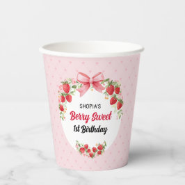 Berry Sweet 1. Geburtstag Pappbecher