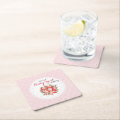 Berry Sweet 1. Geburtstag Rechteckiger Pappuntersetzer (Vor Ort)