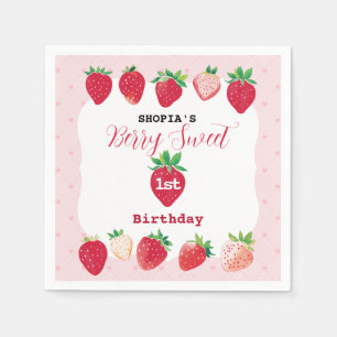 Berry Sweet 1. Geburtstag Serviette