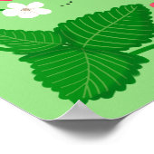 Berry Sweet 1st Birthday Strawberry  Poster (Ecke)