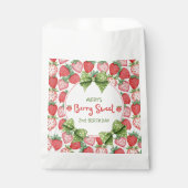 Berry Sweet 2. Geburtstags-Erdbeerparty Geschenktütchen (Vorderseite)