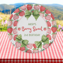 Berry Sweet 2nd Birthday Strawberry Party 