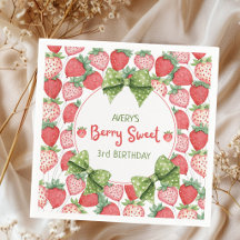 Berry Sweet 3. Geburtstag Erdbeerpärty
