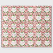 Berry Sweet 3rd Birthday Strawberry Party  Geschenkpapier (Flach)